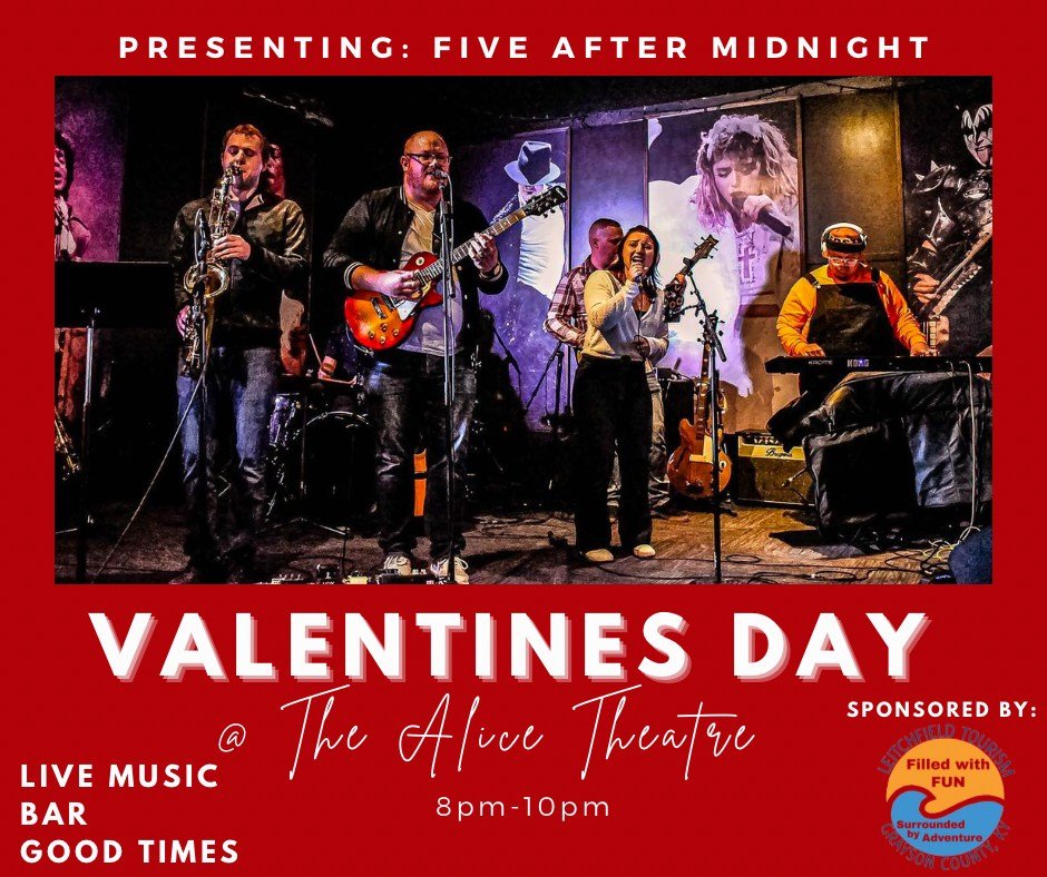Announcing a new show! Come on down to Leitchfield, KY at @alexanderhotelky for a Valentine's Day Dance. We'll be playing 8-10pm CST. Tickets can be bought at the link below!
P.S. If you check out our website, you would have seen this announcement ea