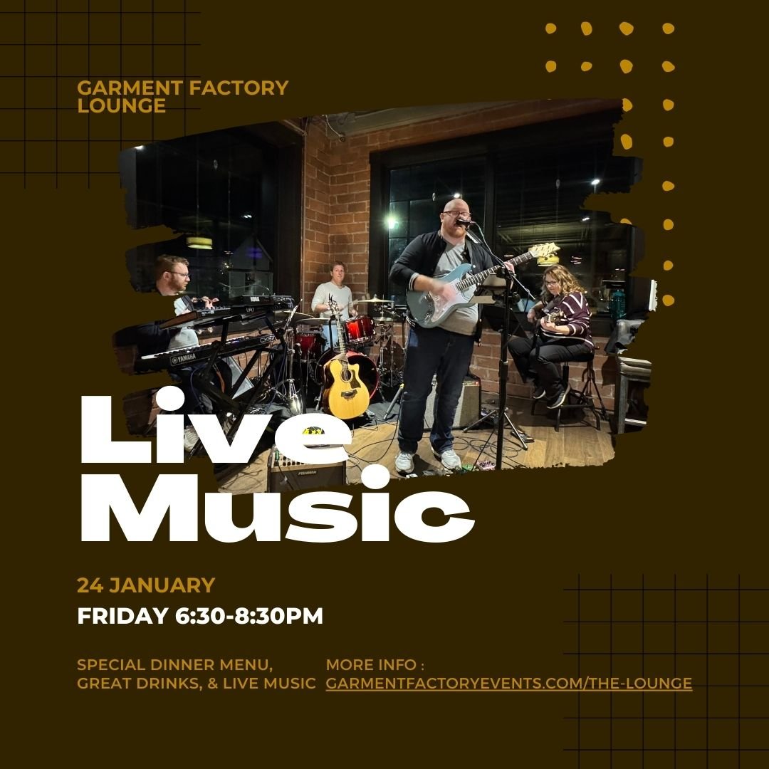 This Friday, come out and enjoy some great dinner specials, drinks, and live music from a new acoustic duo from us! We'll be at @theloungeatgarmentfactory from 6:30-8:30pm.
 #garmentfactory #indymusic #indymusicscene #coverband #livemusic #drums #aco