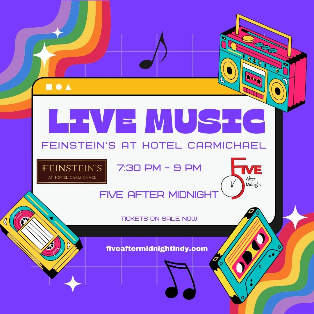 We're jut a few short weeks away from some great live music at @feinsteinshc ! We're performing Friday 9/5 from 7:30-9pm. Come on out and enjoy the fun times to be had in Carmel. We hope to see you there! Tickets can be purchased at the link below.
 