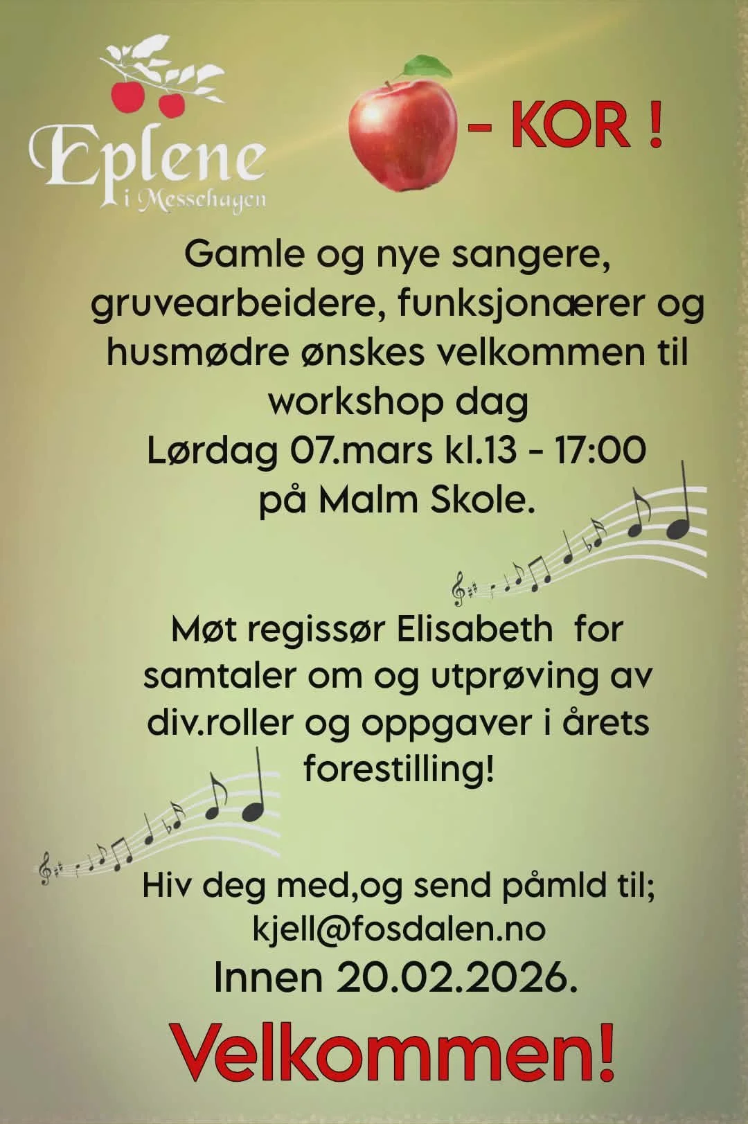 Lyst til å være med på “Eplene”?