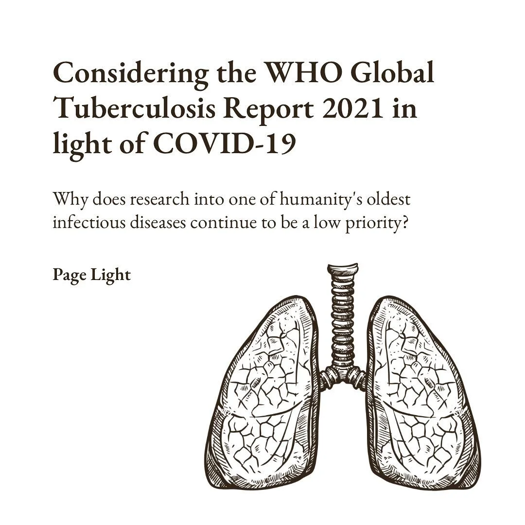 The new pandemic sheds light on an old foe. Page summarises the World Health Organisation's 2021 Global Tuberculosis Report and discusses disparities in vaccine advancement and equity.

Head to the link in our bio to read more!

.

.

.

.

.

.

.

