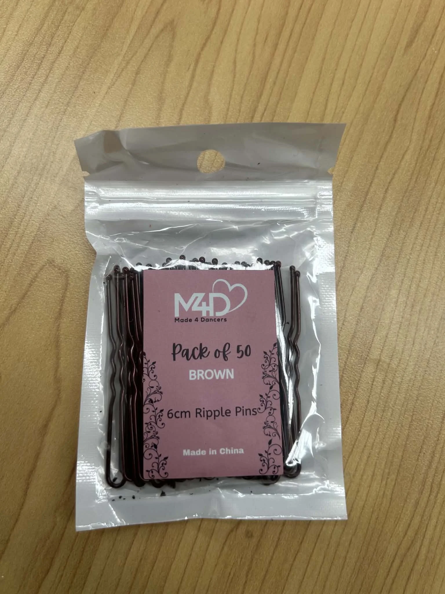 6cm Ripple Pins Brown.jpg