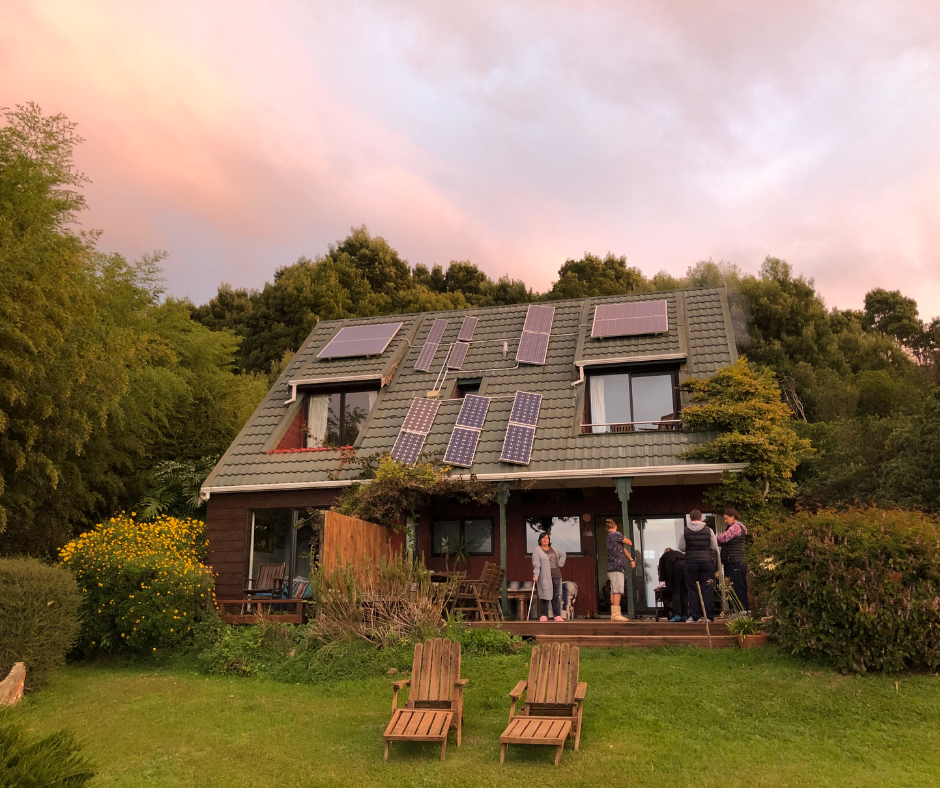 Ocean-view retreat space at Shambhala Retreat in Takaka New Zealand surrounded by nature