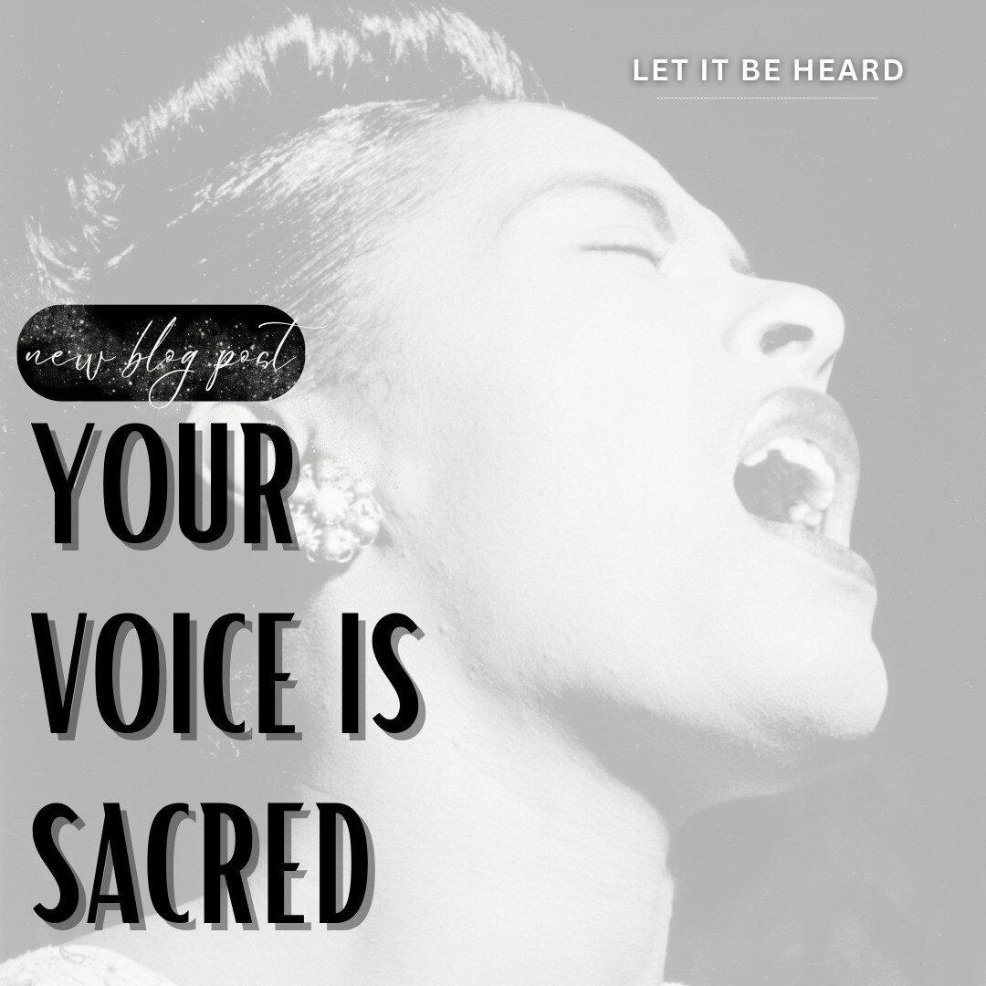 Your voice is your very own Divine healing instrument at your disposal right here, right now

Your voice is so uniquely designed, no one has a vibration like you do. No one has a voice like yours. 

It is so unique, magical and frickin&rsquo; POWERFU
