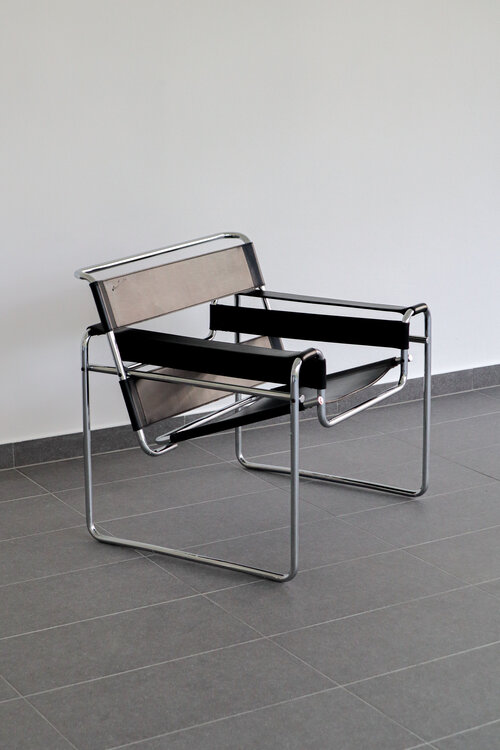 Wassily Chair By Marcel Breuer, Wassily Chair Leather Parts