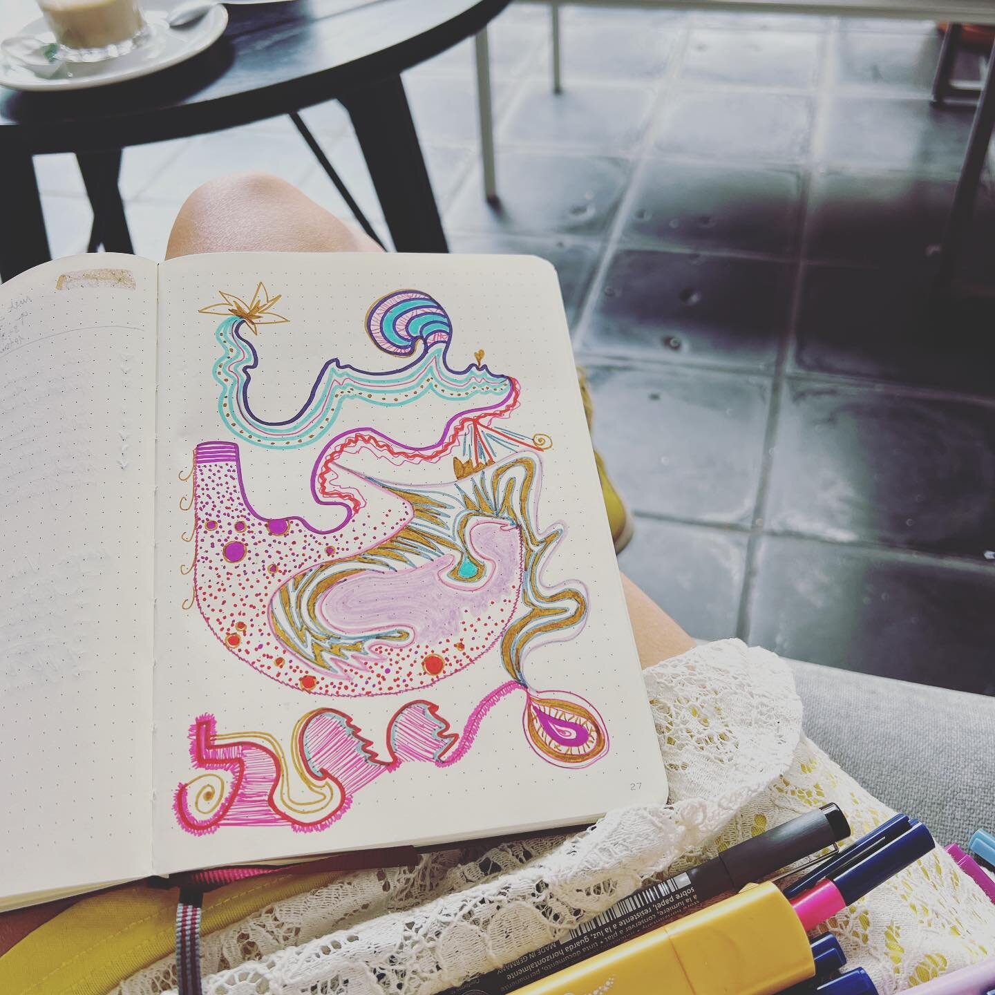 &ldquo;To doodle, seemingly futile and inutile, is like a little momentary jewel because it makes you tootle along the road of your own existence like a carefree poodle 🐩.&rdquo;
.
.
.
#doodling #beingpresent #innerchildishappy #rijmenendichtenzonde