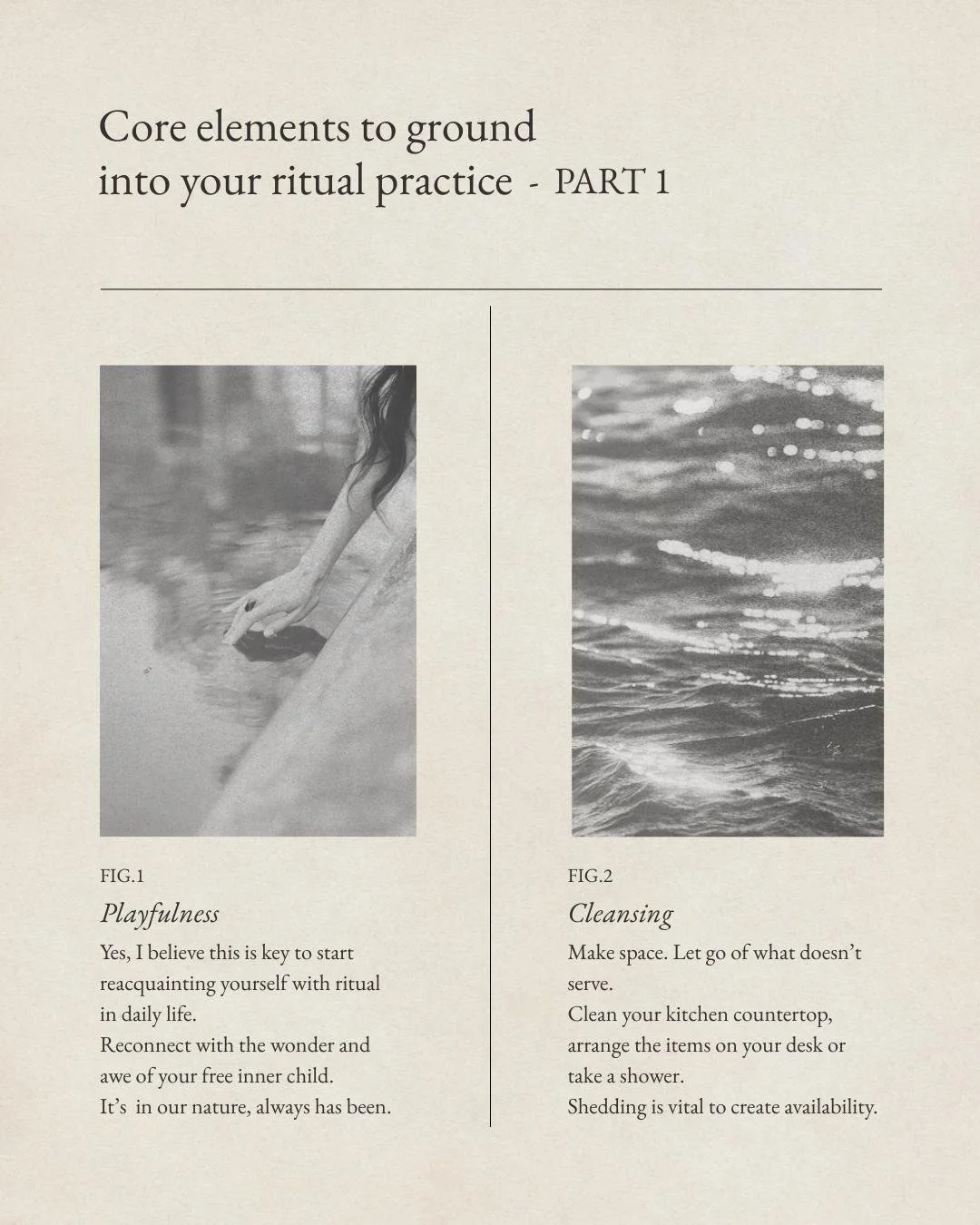 I often get asked how to incorporate ritual in daily life (again). What would that look like? What is secular ritual all about? Are there any "rules" in order to do it right? How to start practising mundane ritual all together?
It's funny b