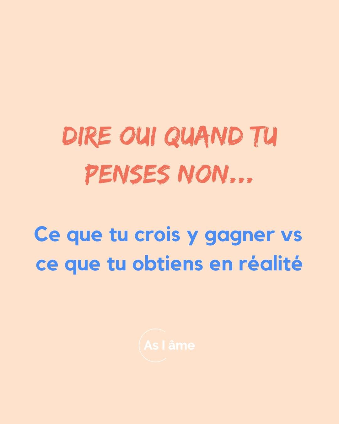 &Ccedil;a t'arrive de dire oui en pensant faire du bien &agrave; la relation, et au final c'est tout le contraire qui se passe ? 😫

👇 Partage ton exp&eacute;rience en commentaire, ou retrouve moi en MP pour en discuter!

---
Je suis Laur&egrave;ne,