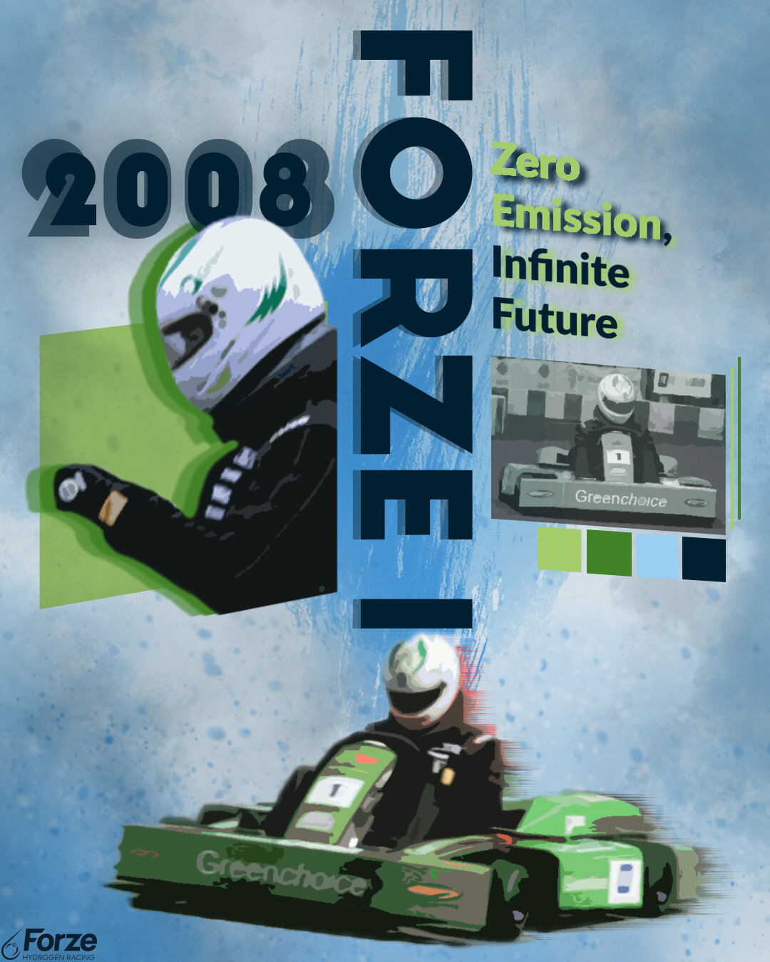 Today is the last Throwback Tuesday!

The past few weeks we've been going further back in time, counting down to our very first car, the Forze I! The Forze I was the first vehicle ever to win a hydrogen fuel cell race in the Formula Zero Championship