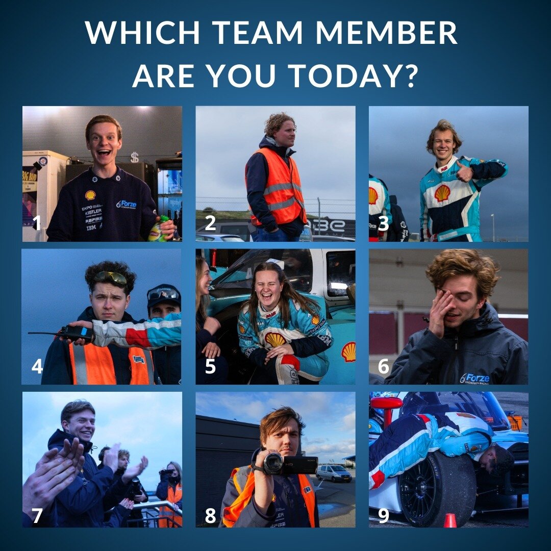 Which team member are you feeling today and why?🤔

Comment down below! ⬇️

#ForzeHydrogenRacing #RaceTeam #StudentTeam #RaceCar #Challenge