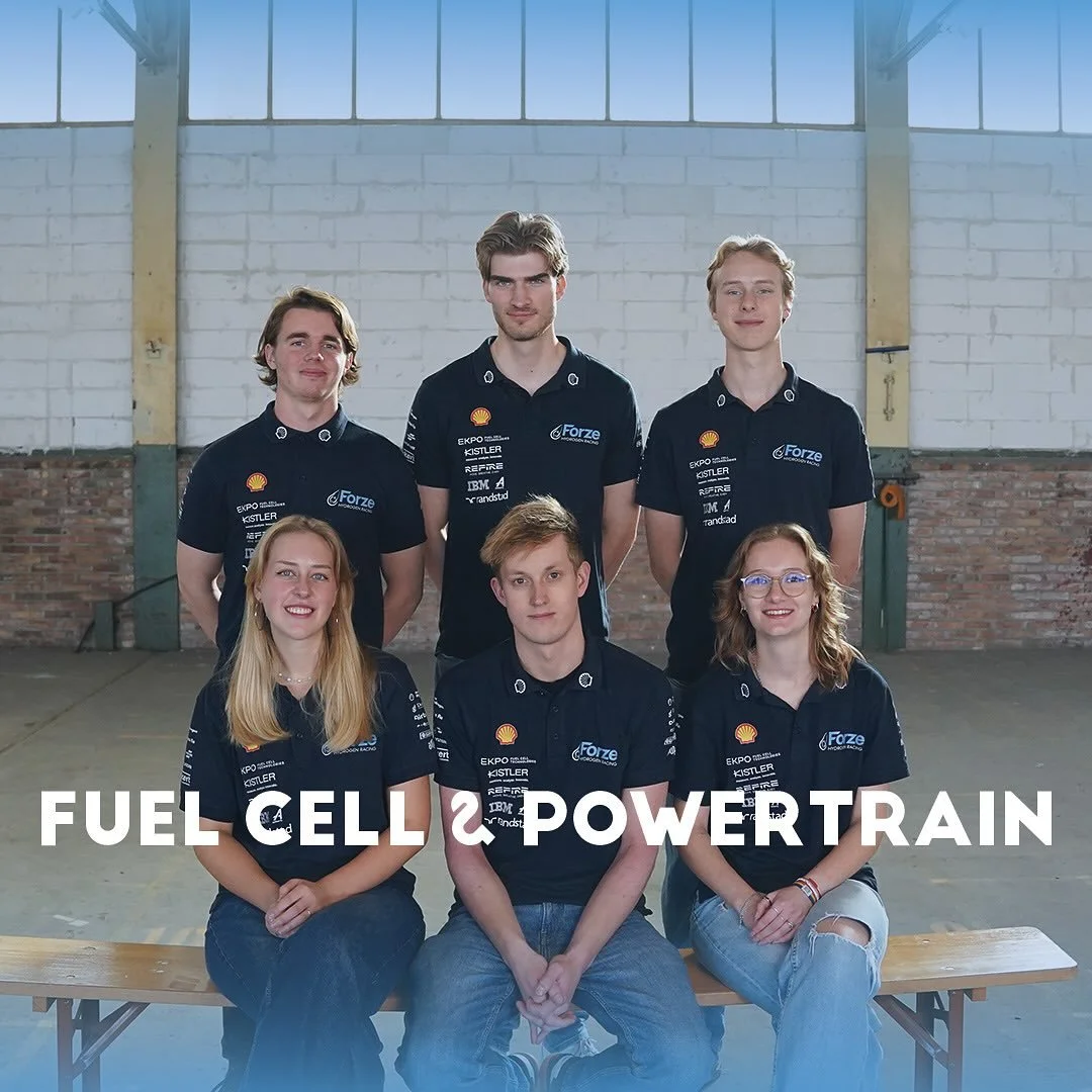 Meet the Fuel Cell &amp; Powertrain Department of Team XIX!

The Fuel Cell &amp; Powertrain department is responsible for the core of Forze IX , converting hydrogen into clean, reliable power.

We oversee all the high-voltage systems within the car, 