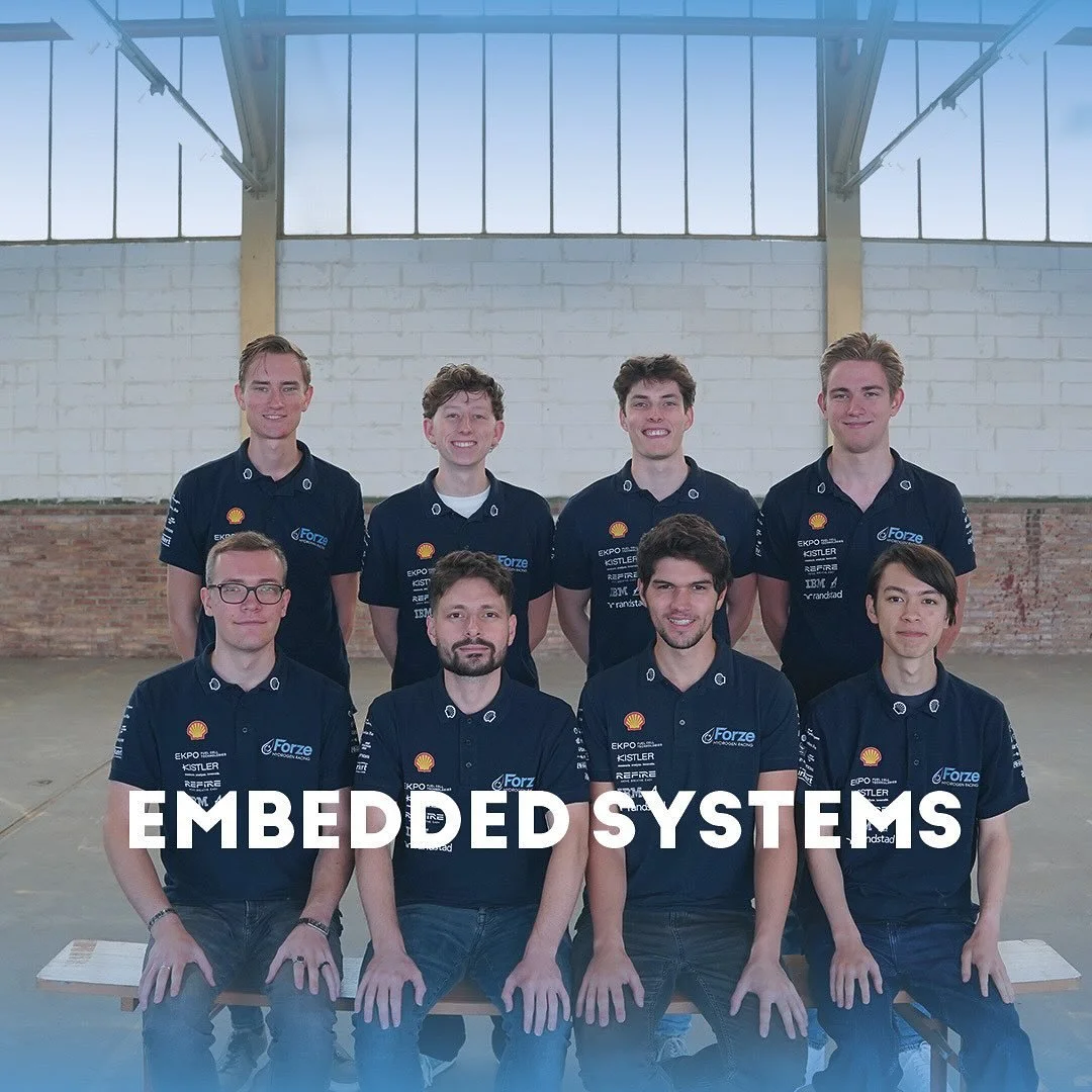 Meet the Embedded Systems Department of Team XIX!

Embedded Systems is the department that brings our car to life. They develop the electronics and software that keeps the Forze IX aware, responsive and safe on track. From custom circuit boards to re