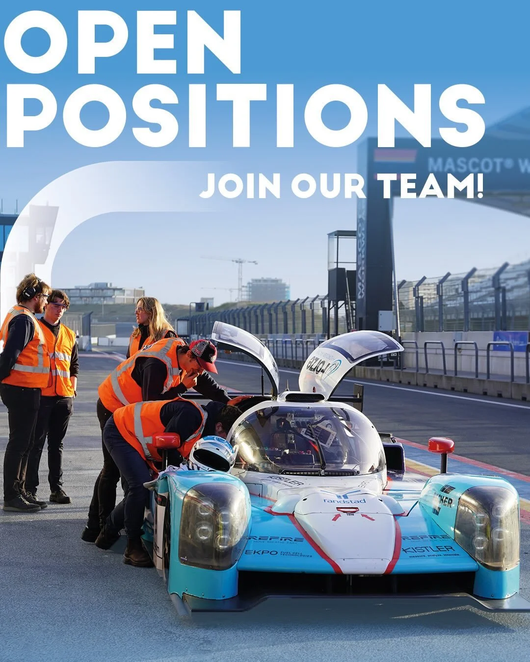 WE STILL HAVE SOME OPEN POSITIONS! 🏁

Are you passionate about innovation, stustainability, and motorsport?
Do you want to gain hands on experience working on a hydrogen powered race car, while being part of a driven, talented student team? 

There 