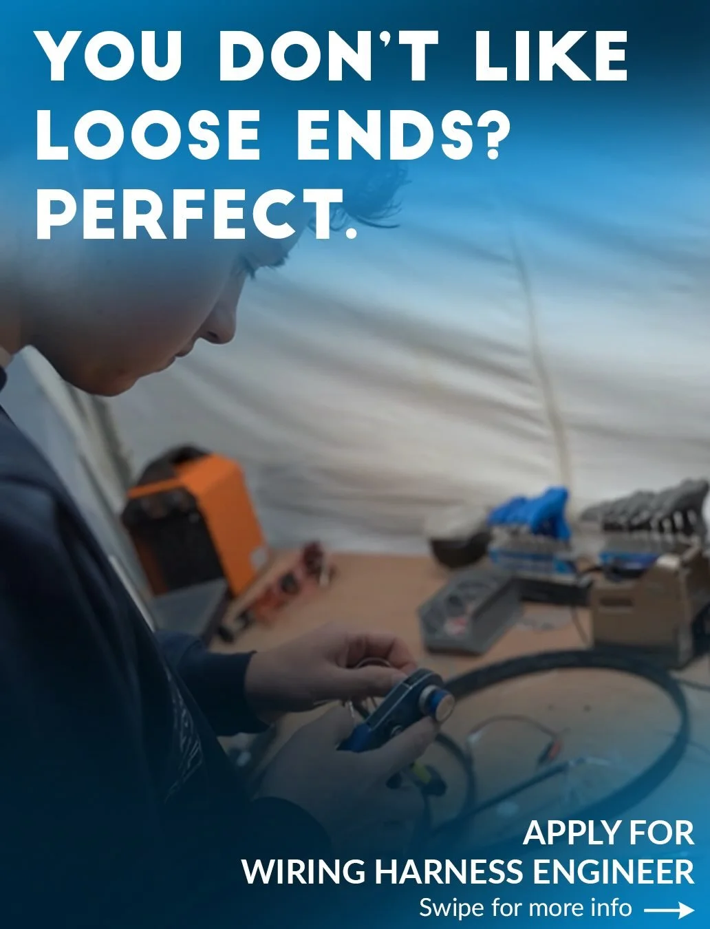 Want to work on the electrical backbone of a hydrogen-powered race car?

Forze Hydrogen Racing is looking for an ambitious student to join our team as a Wiring Harness Engineer on a part-time basis within the Embedded Systems Department.

Swipe to le
