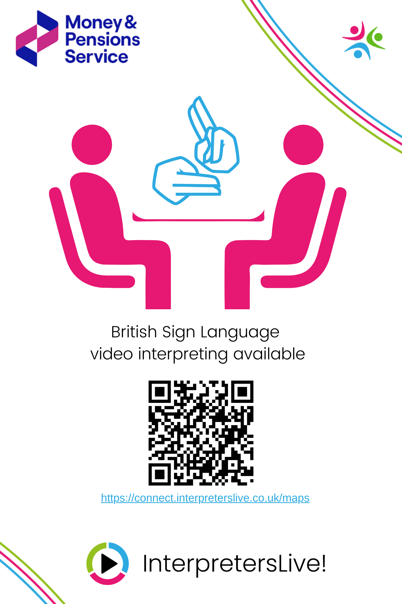 Money & Pensions Service - British Sign Language video interpreting available. Please click on this image to see more.