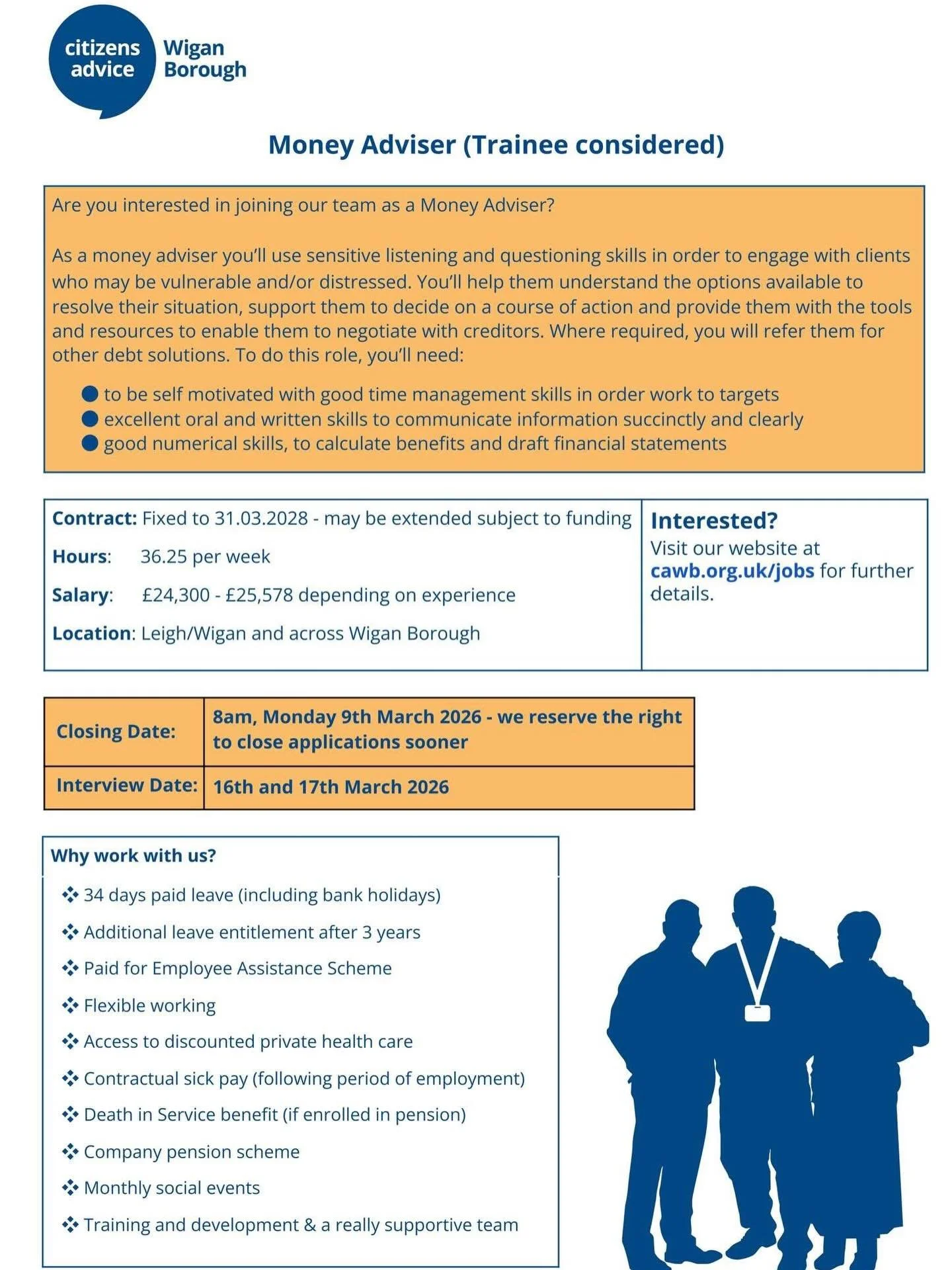 New Vacancy alert: Money Adviser (Trainee considered)!

Find out more and apply online:

https://buff.ly/pvyrUj2