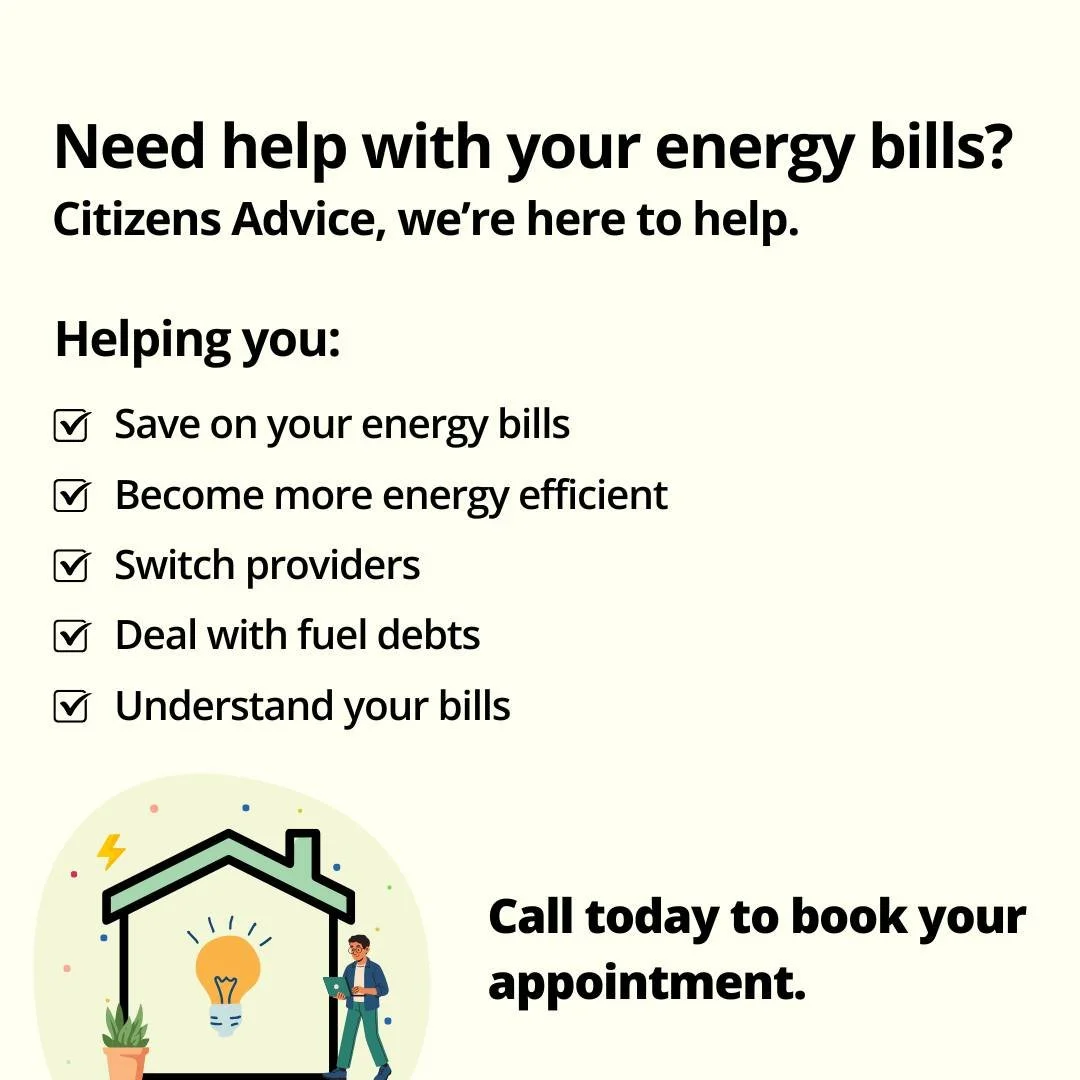 Could we help you with your energy bills? 

Call today on 0808 278 7801!