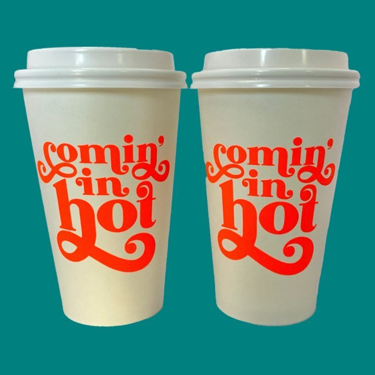 #itsworthnoting school is back in session!  Take your coffee to go in our cute new paper cups! $10 for a sleeve of 10 cups and lids.  Link in bio to purchase!