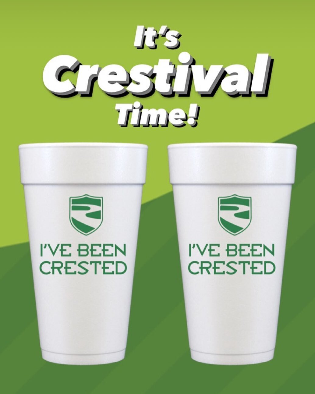 #itsworthnoting Crestival is almost here!  Follow the link in our bio or stories to buy your Crestival cups! 10 cups for $10  #crestivusfortherestofus #ivebeencrested