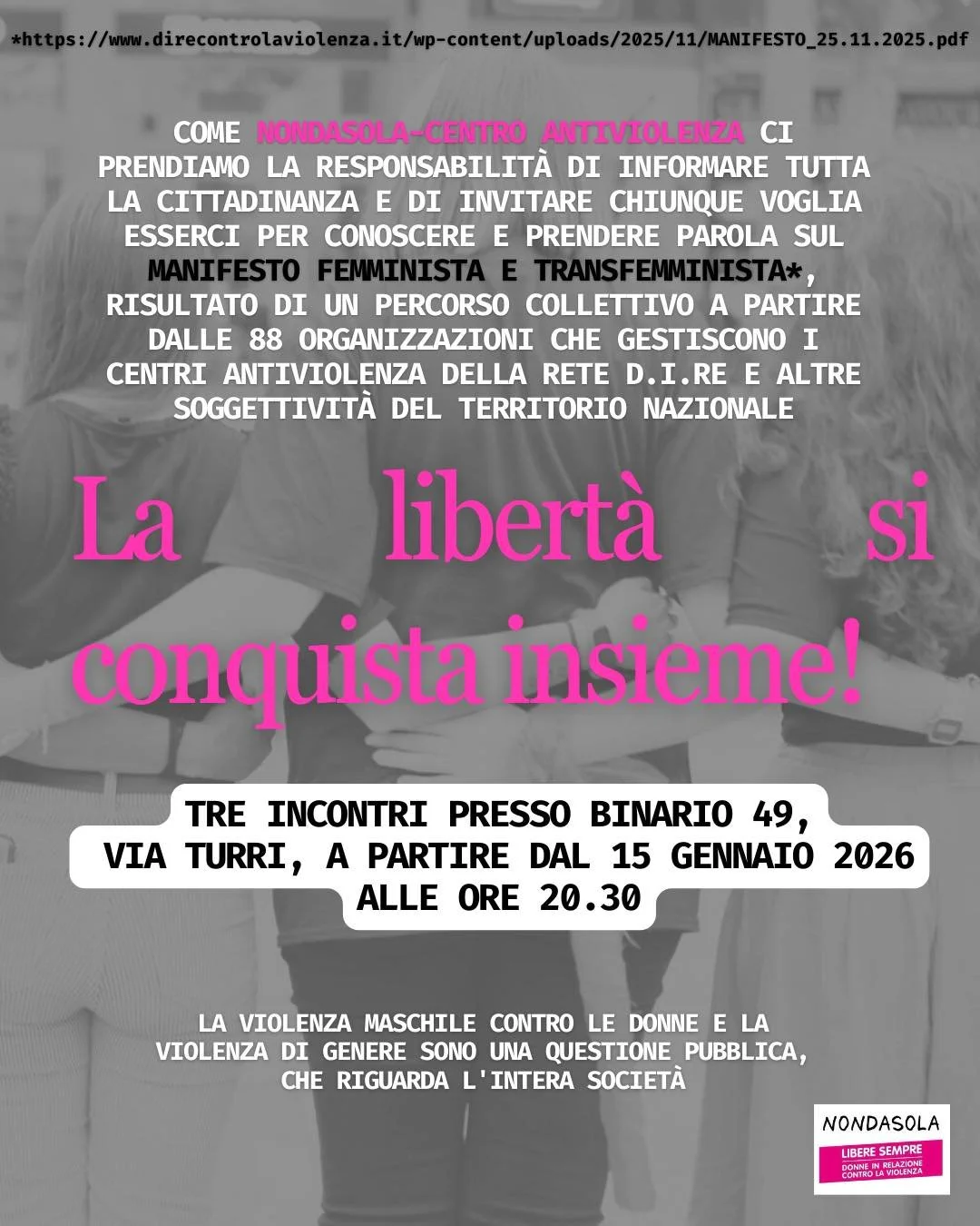 La libertà si conquista insieme - Il Manifesto femminista e transfemminista