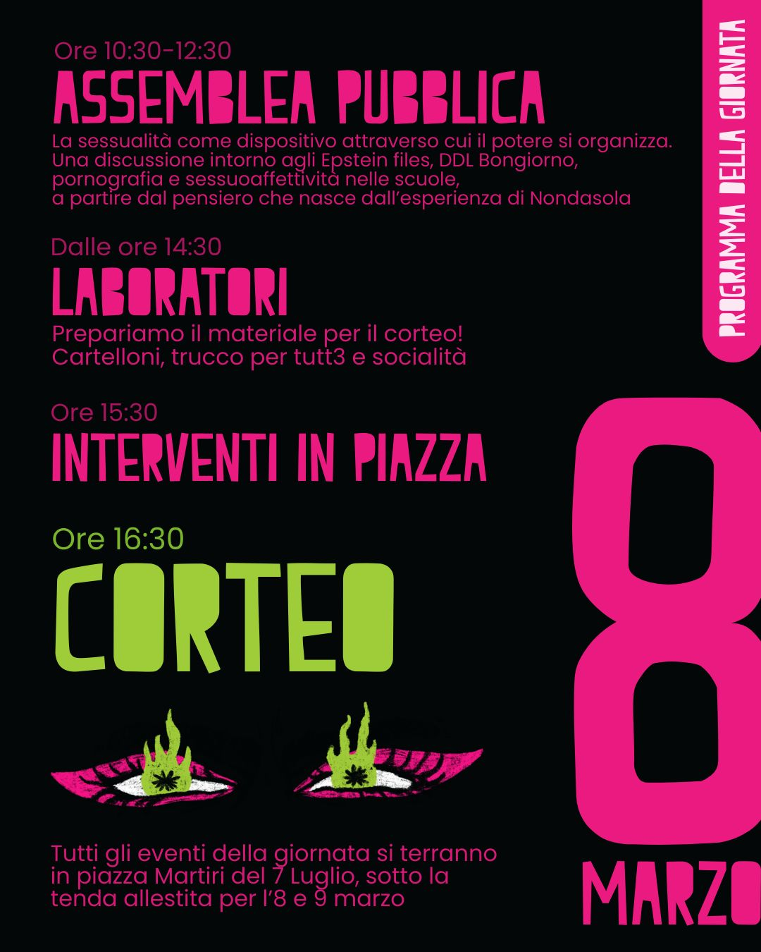 Domenica 8 e lunedì 9 marzo | Corteo e sciopero femminista e transfemminista, Reggio Emilia