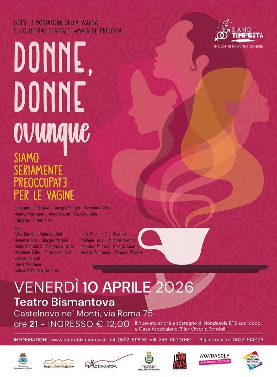 Venerdì 10 aprile | “Donne, donne ovunque” del collettivo LeMafalde, ore 21, Castelnovo ne’ Monti