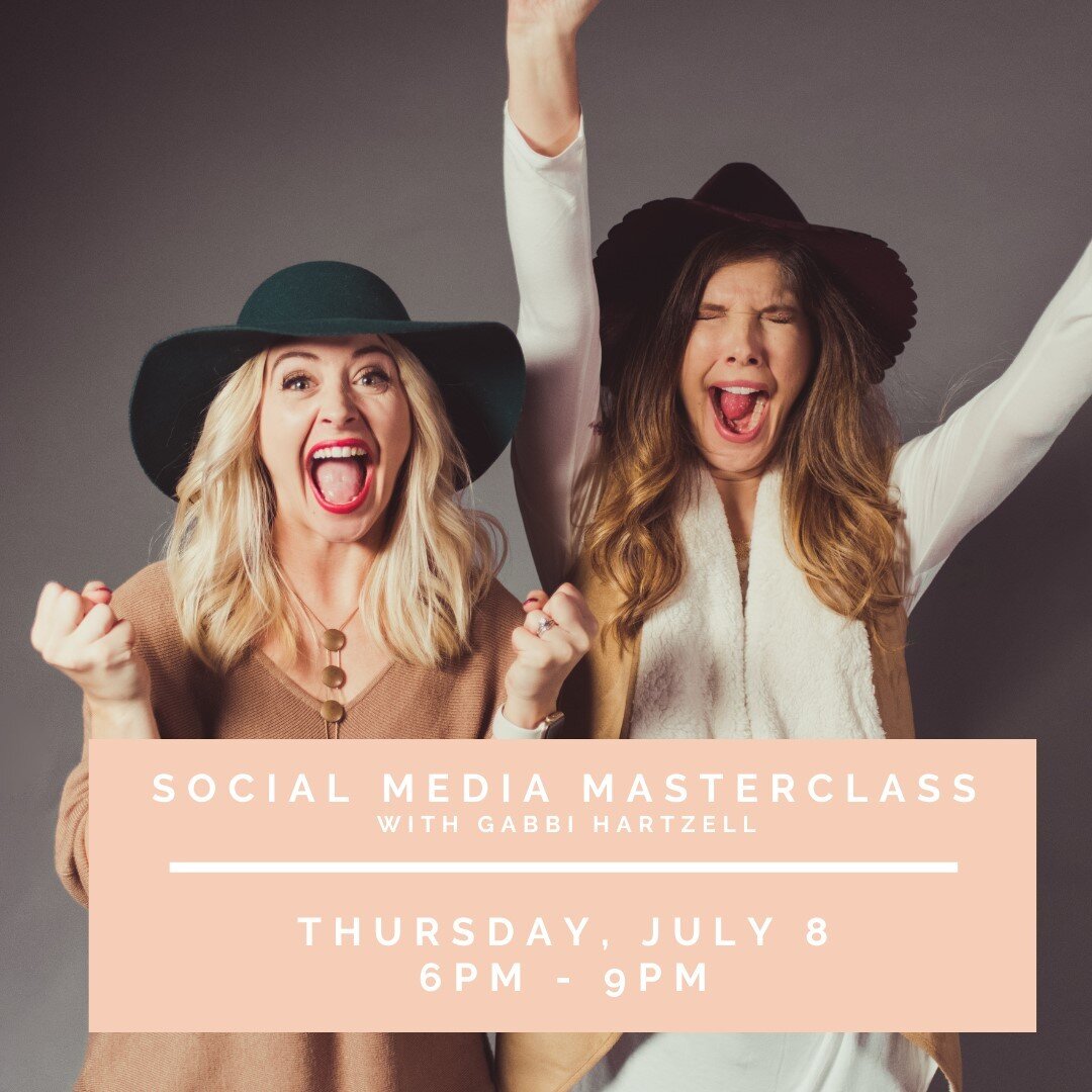All you women who run a business, an organization, or simply have an idea or platform that you want to make better &mdash; this workshop is for you!⠀⠀⠀⠀⠀⠀⠀⠀⠀
⠀⠀⠀⠀⠀⠀⠀⠀⠀
Join Gabbi Hartzell for a 3 hour training on the social media tools Instagram, Can