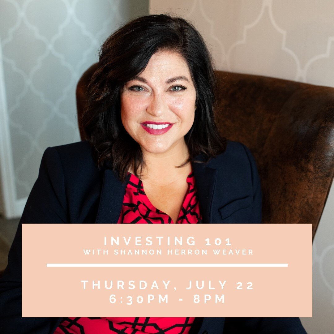 Attention all women!⠀⠀⠀⠀⠀⠀⠀⠀⠀
⠀⠀⠀⠀⠀⠀⠀⠀⠀
If you want your money to work FOR you, get to this workshop!⠀⠀⠀⠀⠀⠀⠀⠀⠀
We'll be learning about different types of investments, practical ways to get started, and our instructor will answer any questions you may