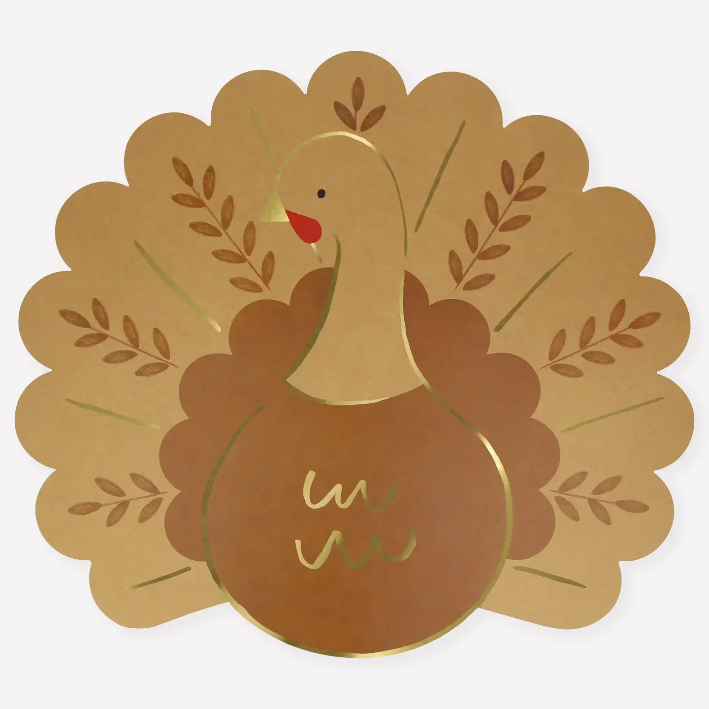 Folk Turkey Paper Placemats (12 pack)