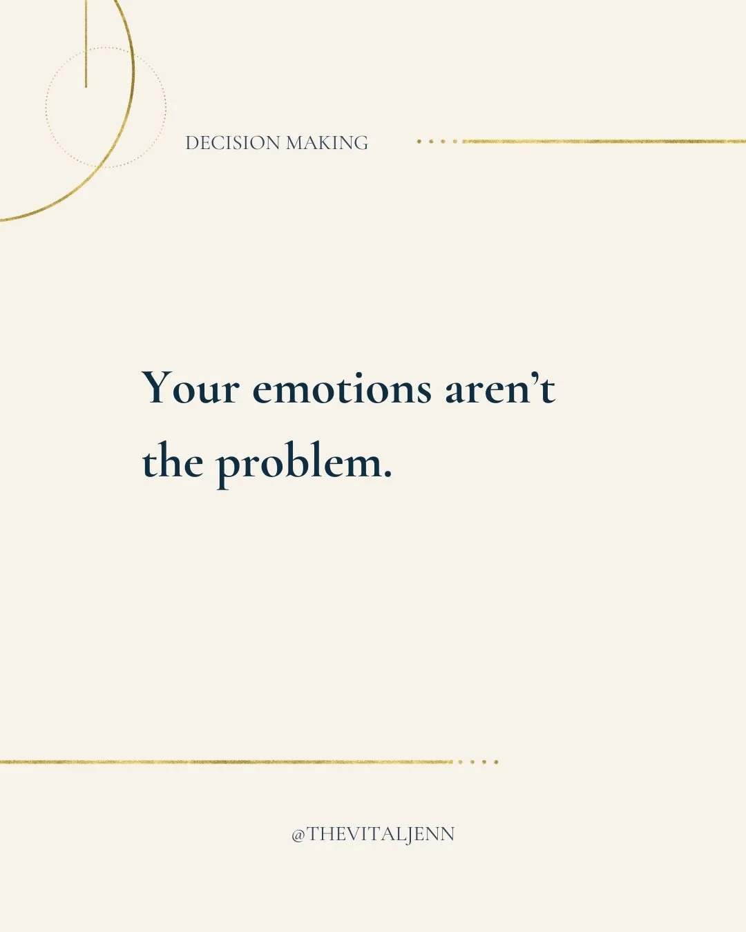 EMOTIONALS: You cannot make decisions in the now.

One of the biggest things I teach my clients when we look at their Human Design is whether they have an emotional authority or not.

As a non-sacral AND as an emotional authority, 
You CANNOT make de