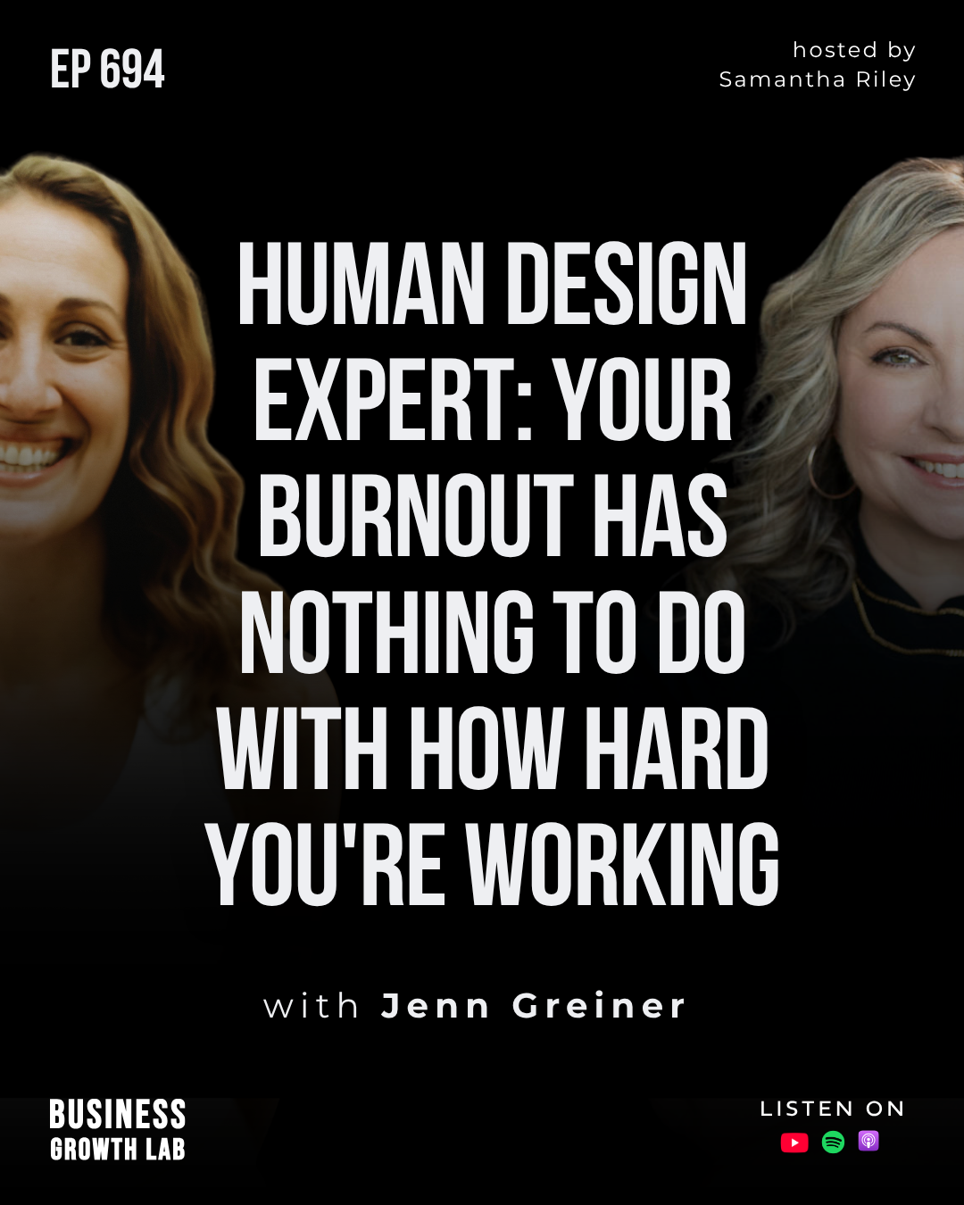 Business Growth Lab podcast episode with Jenn