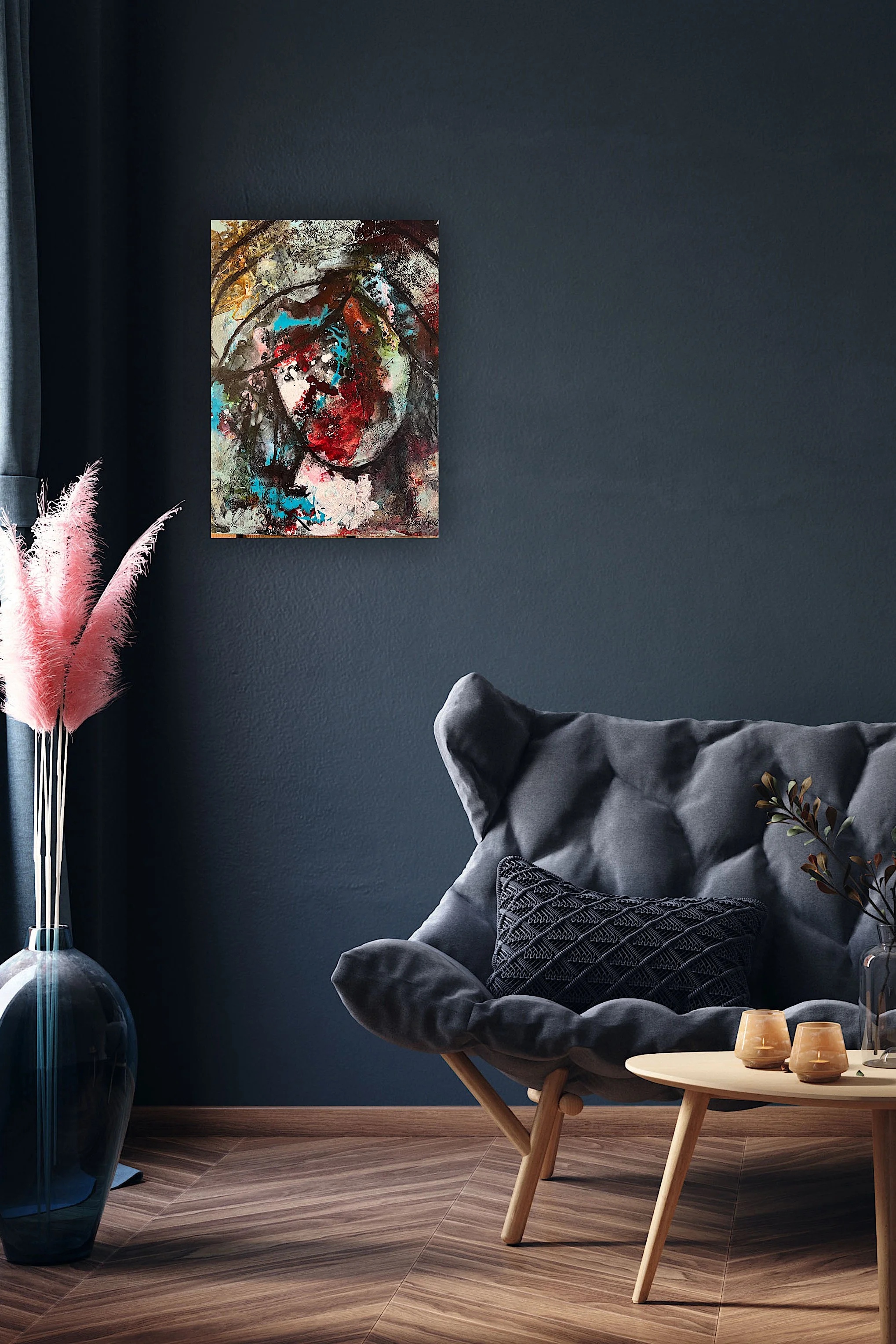 eva årre maleri ser du det vakre på vegg 2