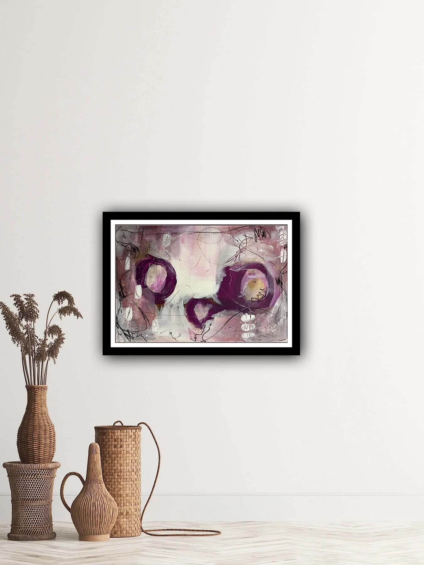 eva årre maleri gave på vegg