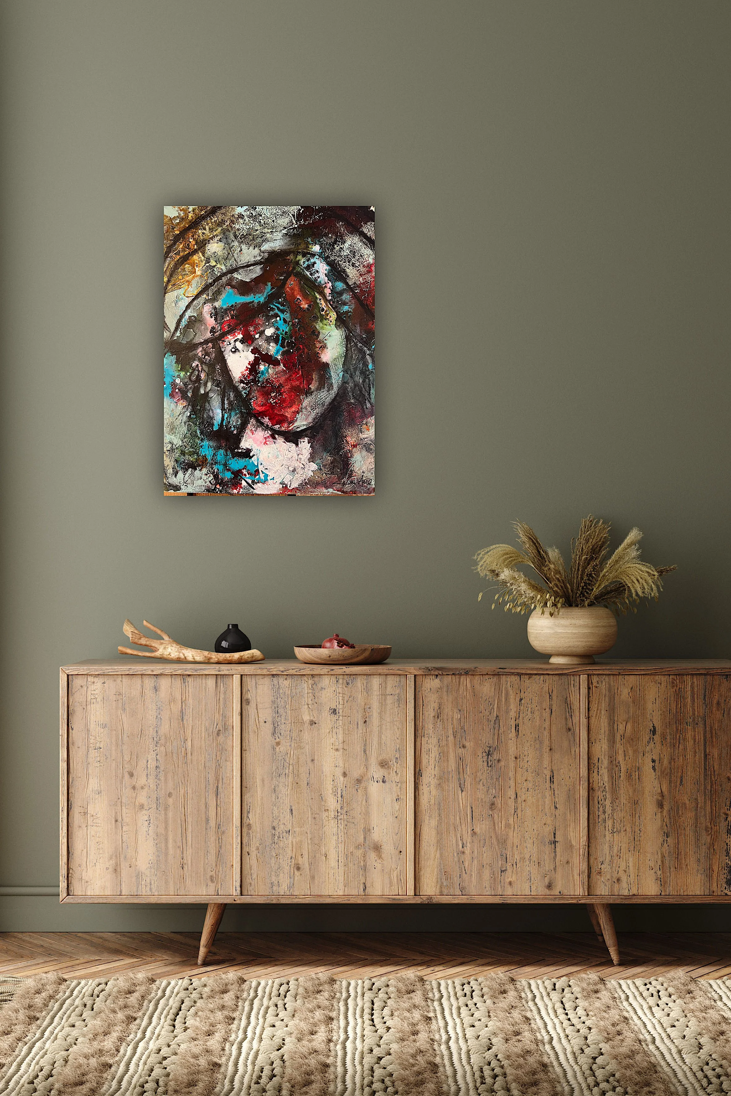 eva årre maleri ser du det vakre på vegg 3