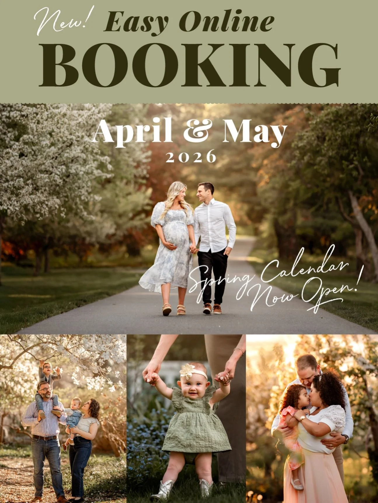 It&rsquo;s easier than ever to book a session! Right now my 🌸 APRIL &amp; MAY 🌸 availability is live.

Link in bio or visit hollygordonperez.com

Reach out directly if you&rsquo;d like to book June and beyond!