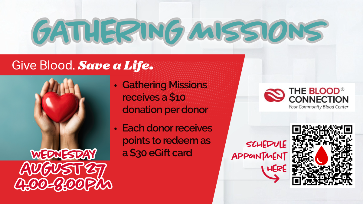 BLOOD DRIVE: MISSIONS FUNDRAISER