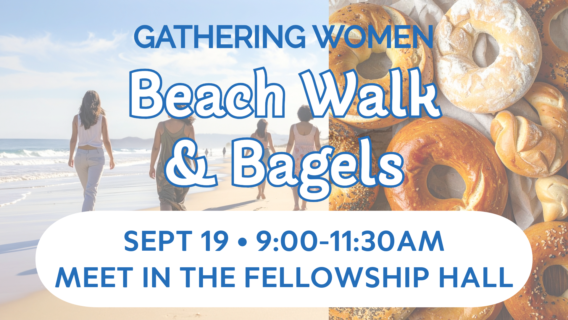 Gathering Women Beach Walk & Bagels