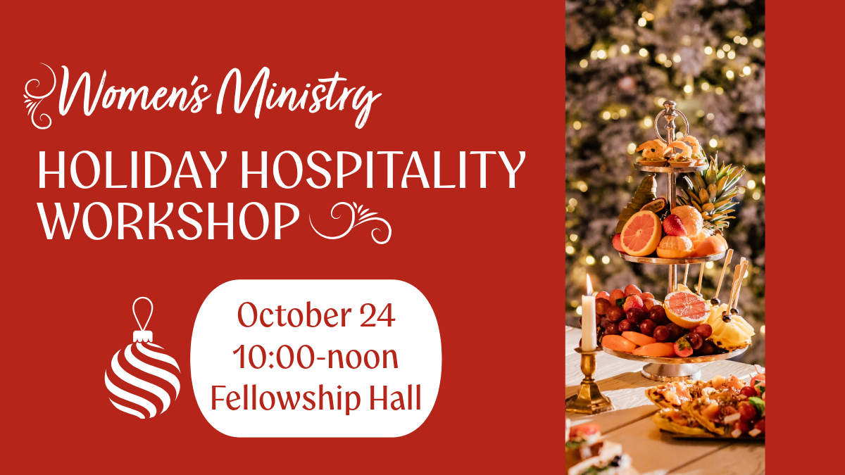 Women's Ministry Holiday Hospitality Workshop
