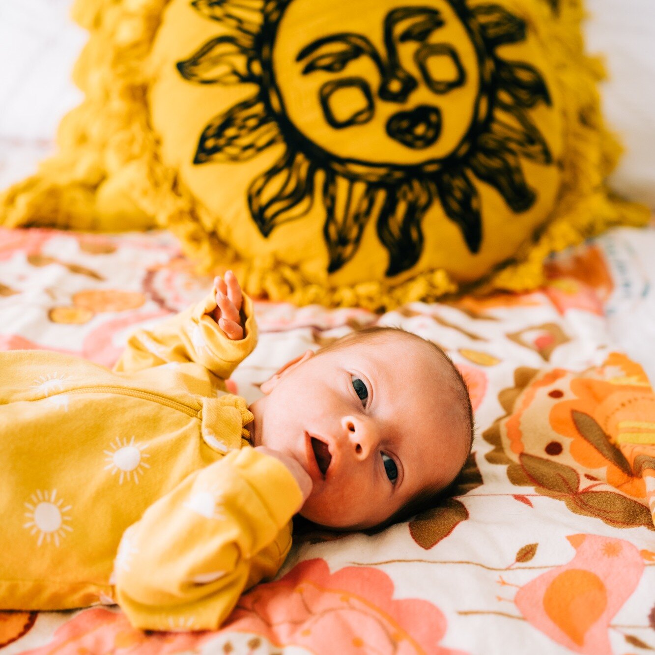 &quot;You are my sunshine...&quot; and my goodness how quickly you grow! Newborn sessions are always some of my very favorites to do, and I'm so grateful for everyone who entrusts me to document their brand new sweeties. 🌞 Also, Mother's Day mini se