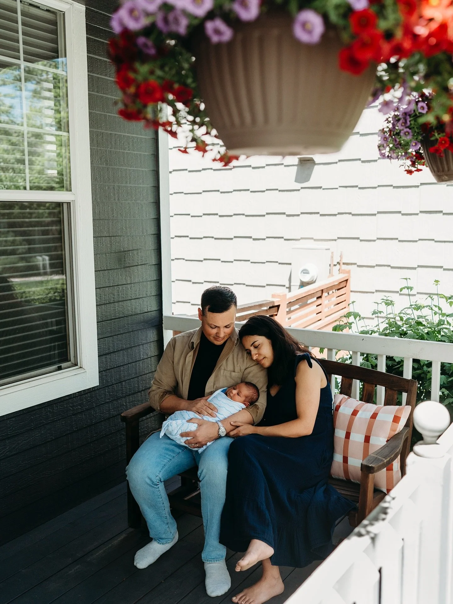 They all settled in without saying a word. Dad held the baby close. Mama leaned into his shoulder and let herself rest for a second. Everything felt quiet and full in that moment. The kind of togetherness that says we made it here and we are holding
