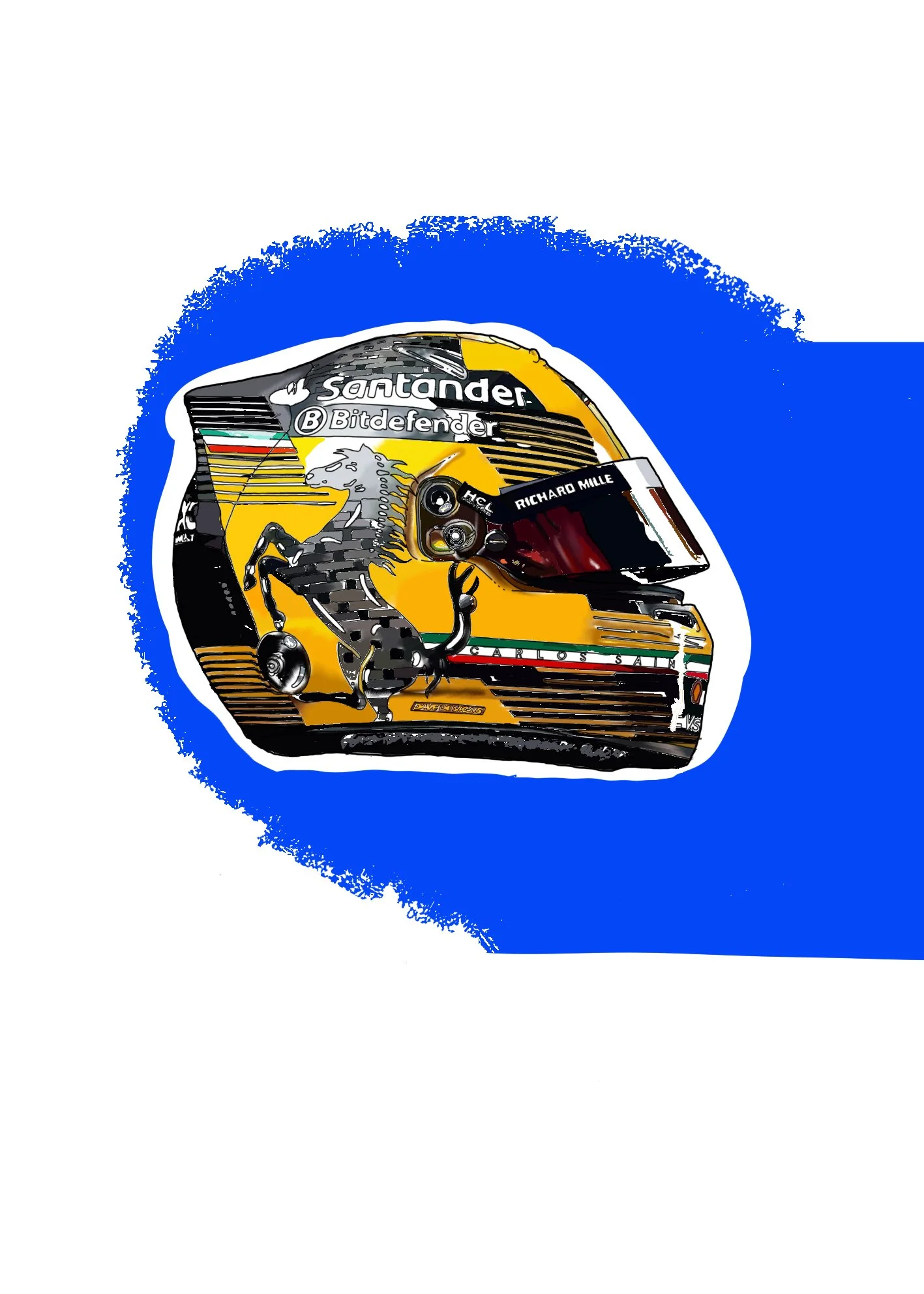 Carlos Sainz 2024 Helmet- Monza GP