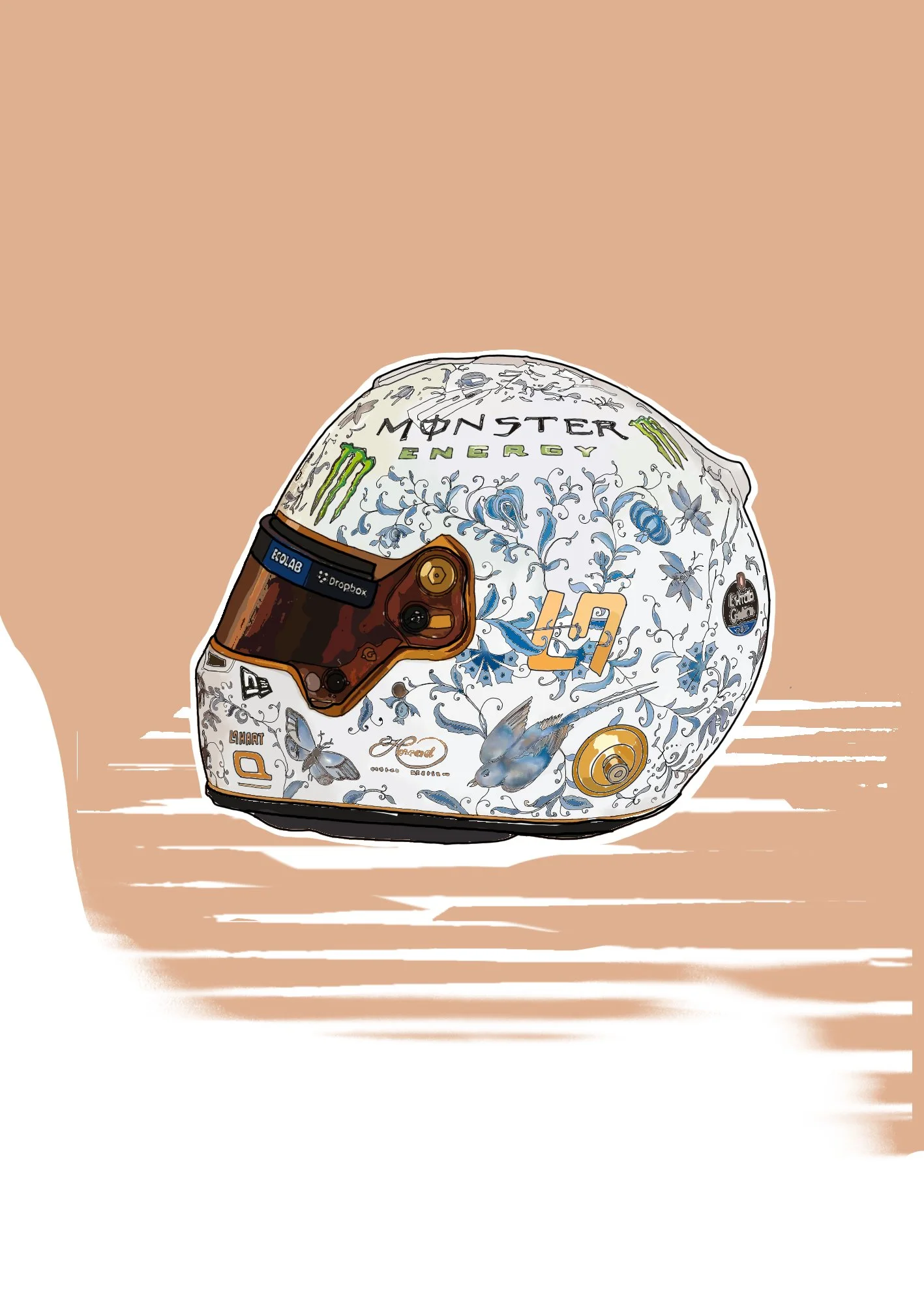 Lando Norris 2024 Helmet - Hungarian GP