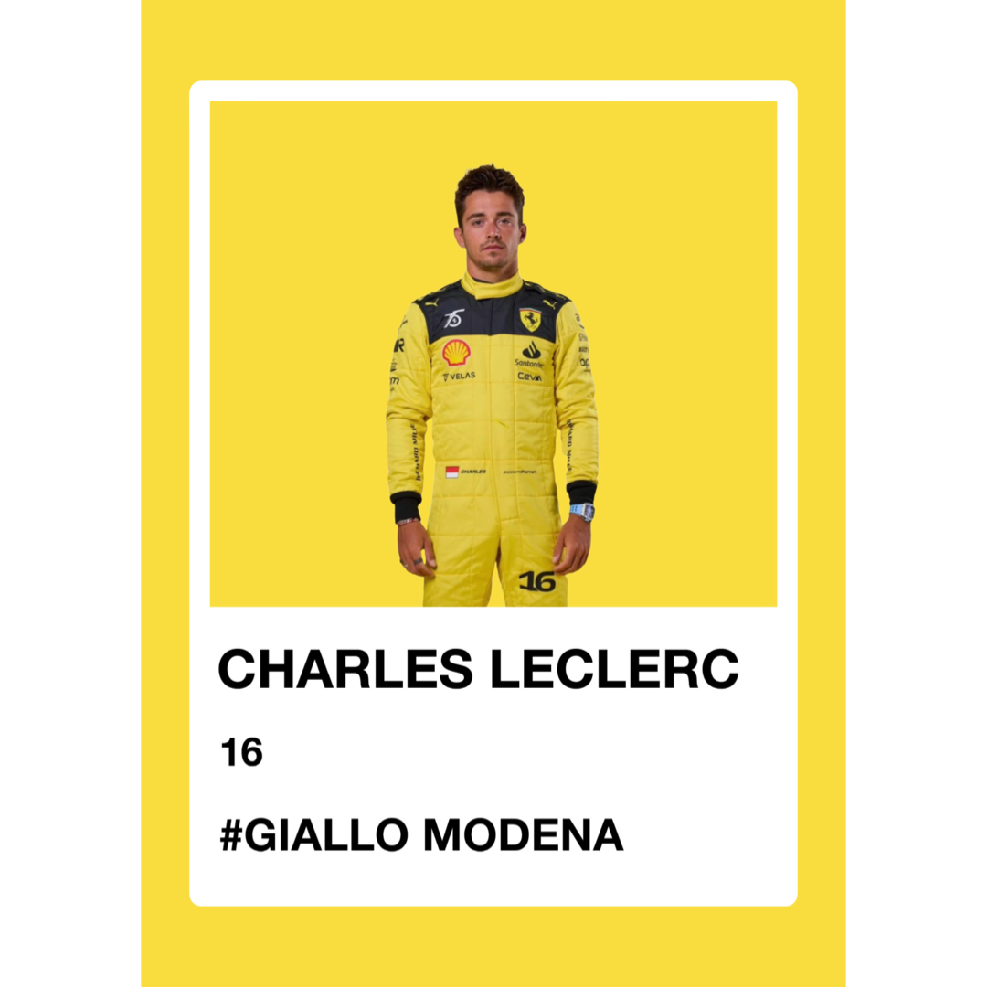Charles Leclerc 2024 Pantone