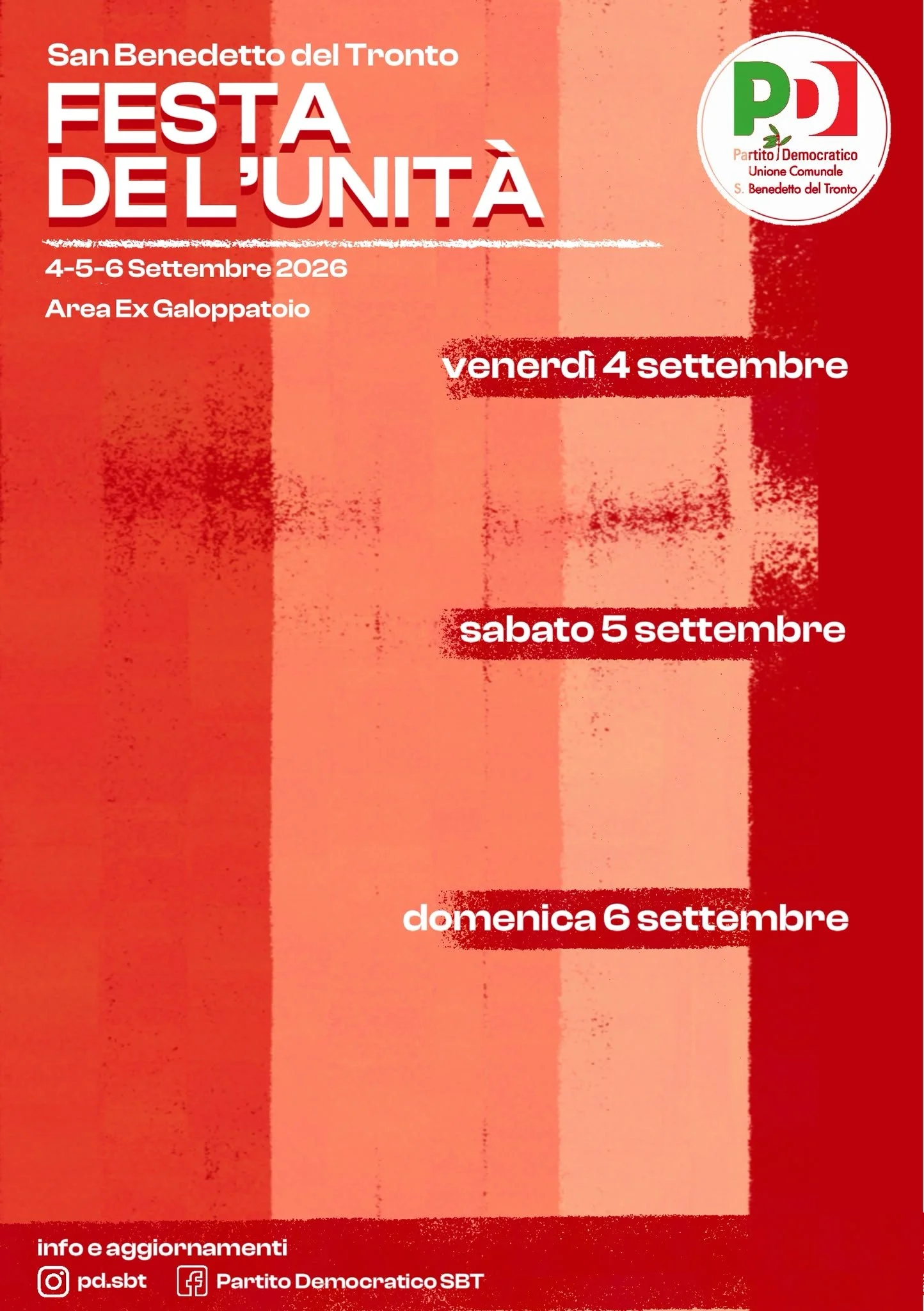 Programma completo tre serate, base