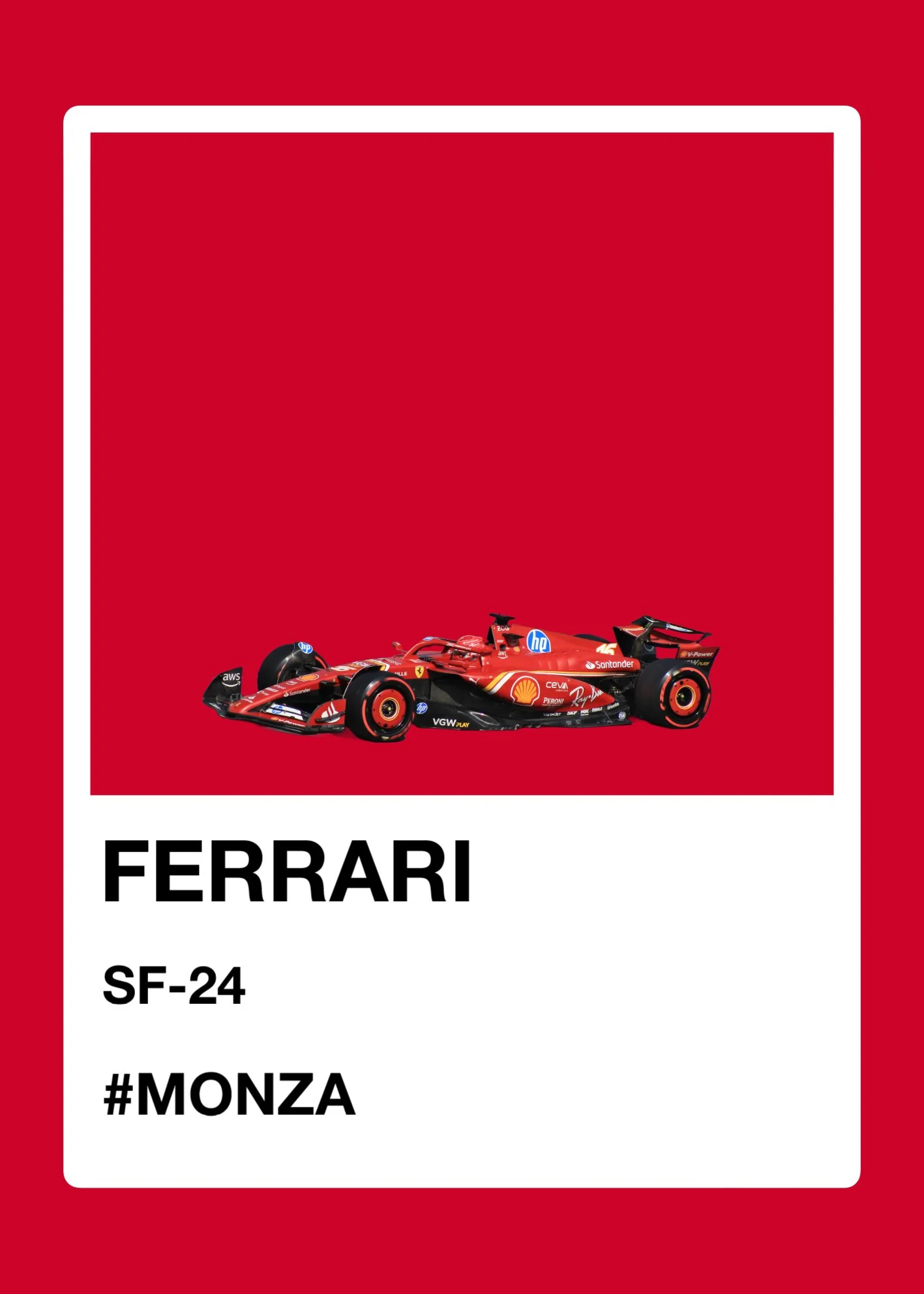 Ferrari 2024 Pantone