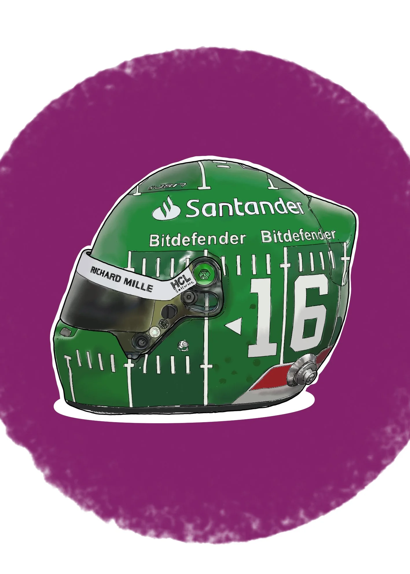 Charles Leclerc 2023 Helmet- Austin GP