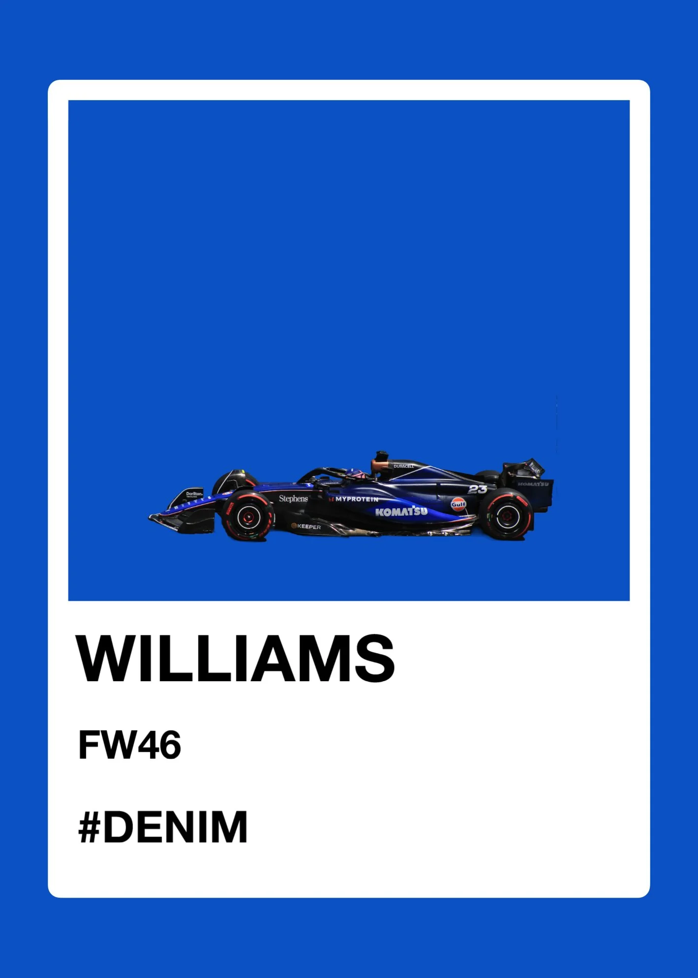 Williams 2024 Pantone