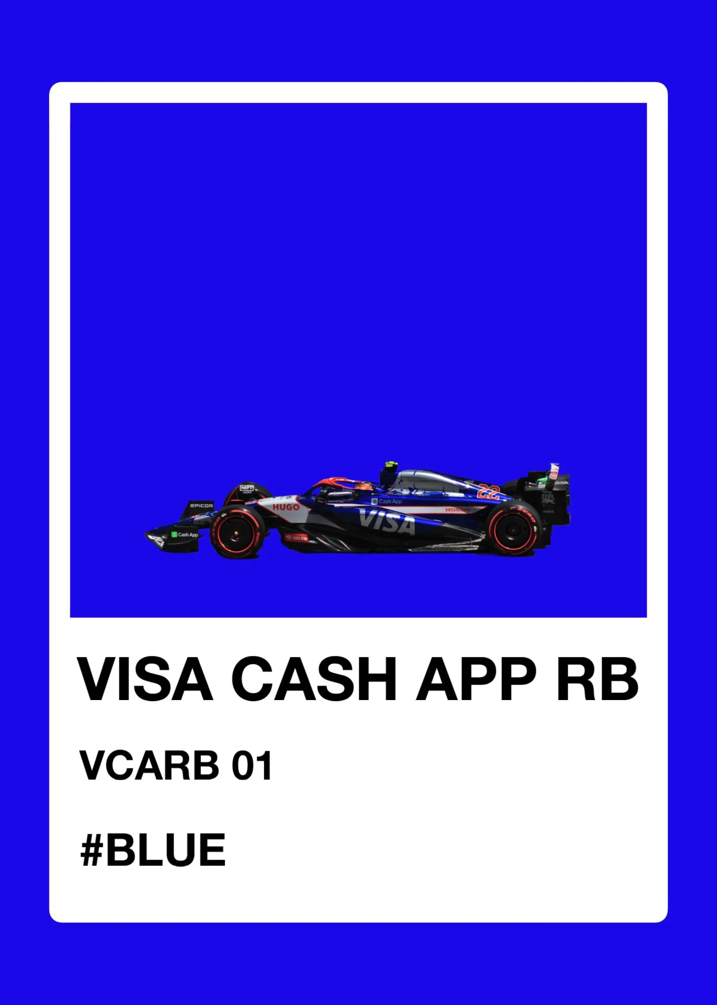 Visa Cash App RB 2024 Pantone