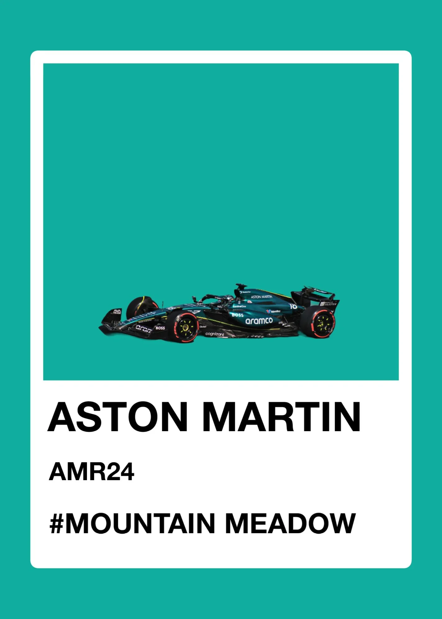 Aston Martin 2024 Pantone