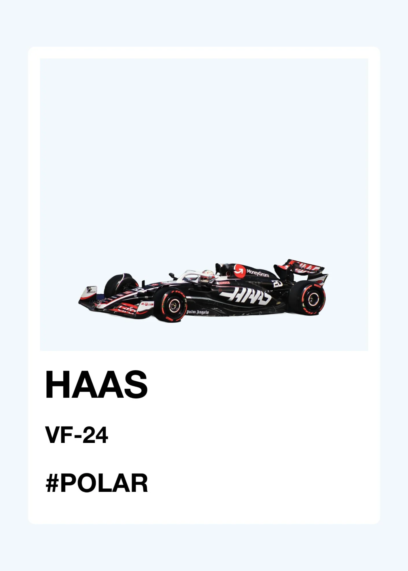 Haas 2024 Pantone